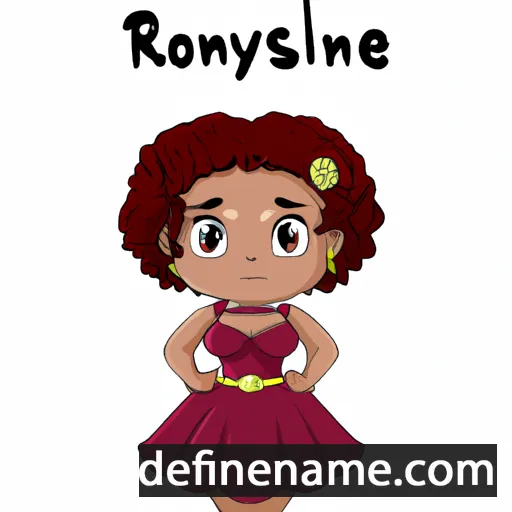 cartoon of the name Roselynne