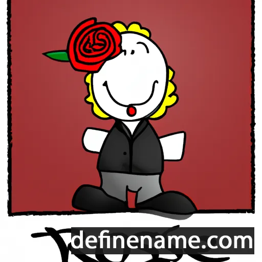 cartoon of the name Rosen