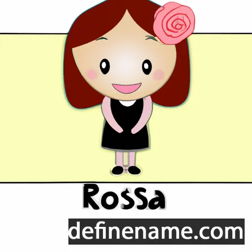 cartoon of the name Rosena