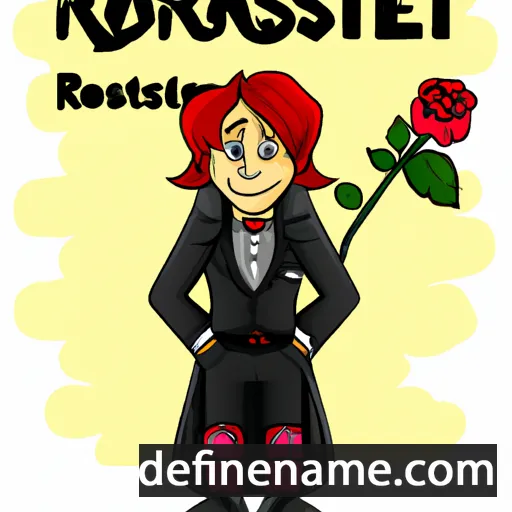 cartoon of the name Rosenrot