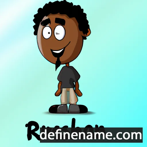 cartoon of the name Roshaun