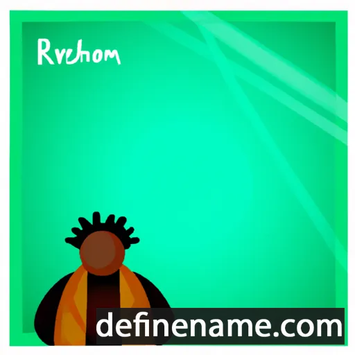 cartoon of the name Roshon