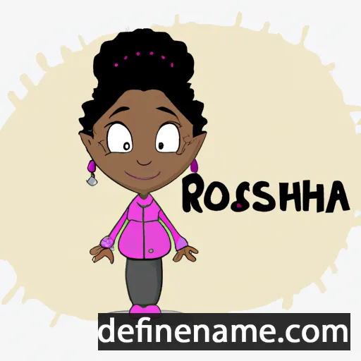 cartoon of the name Roshunda