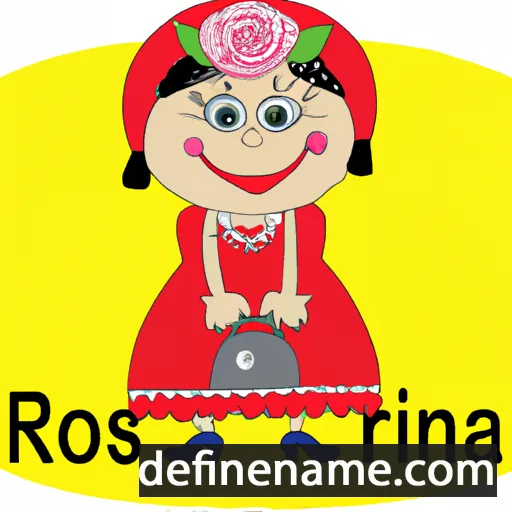 cartoon of the name Rosiina