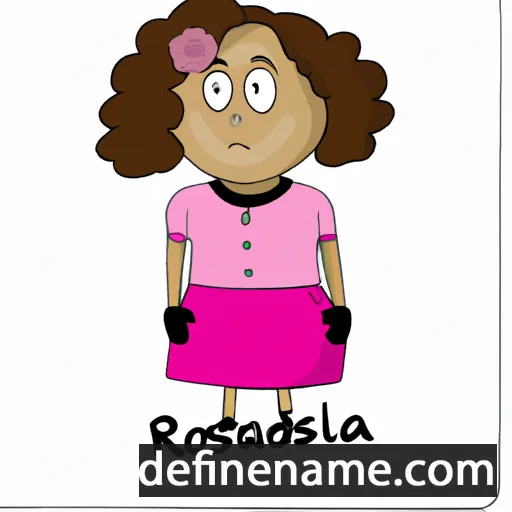 cartoon of the name Rosilda