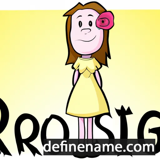 cartoon of the name Rosing