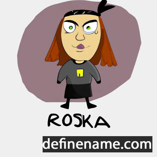 cartoon of the name Roskva