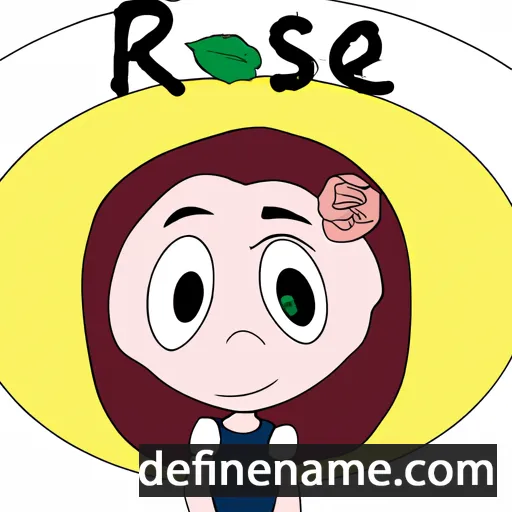 cartoon of the name Roslee