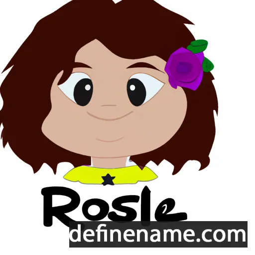 cartoon of the name Roslie