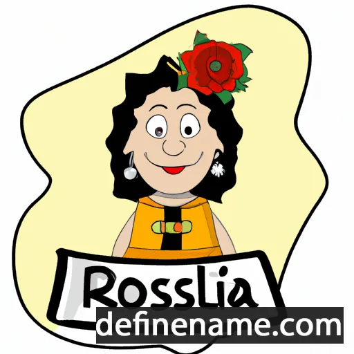 cartoon of the name Roslina