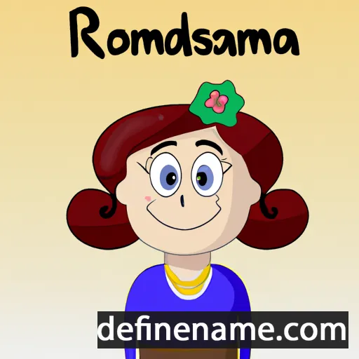 cartoon of the name Rosmanda