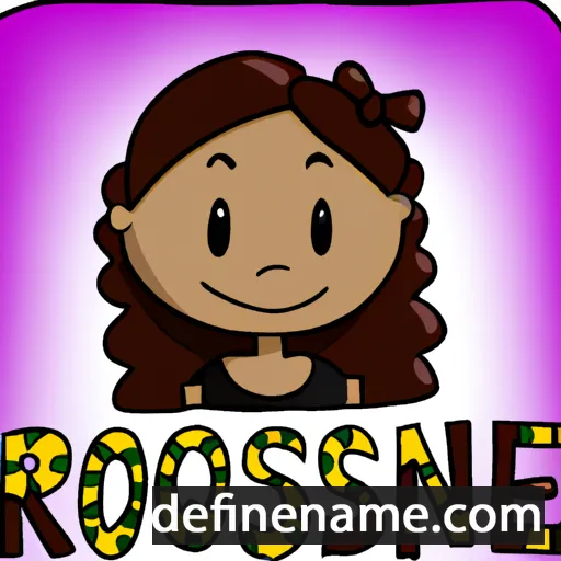 cartoon of the name Rossane