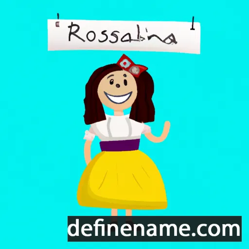 cartoon of the name Rosselina