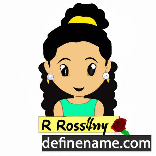 cartoon of the name Rosselyn