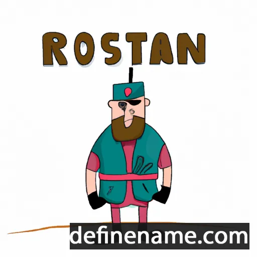 cartoon of the name Rostan