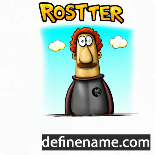 cartoon of the name Rosten