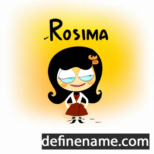 cartoon of the name Rostimira