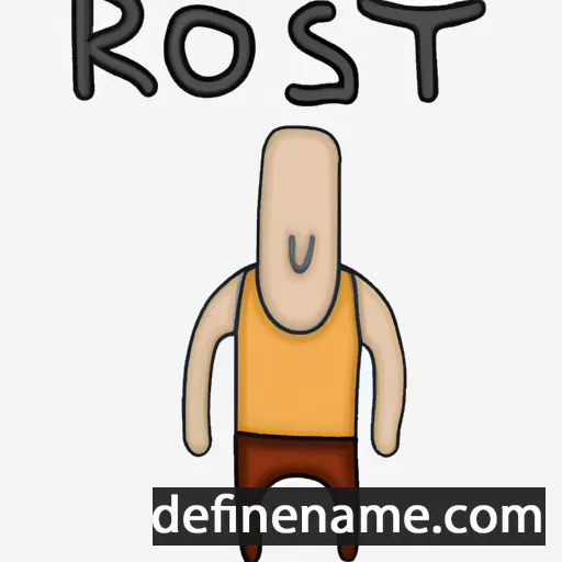 cartoon of the name Rosto