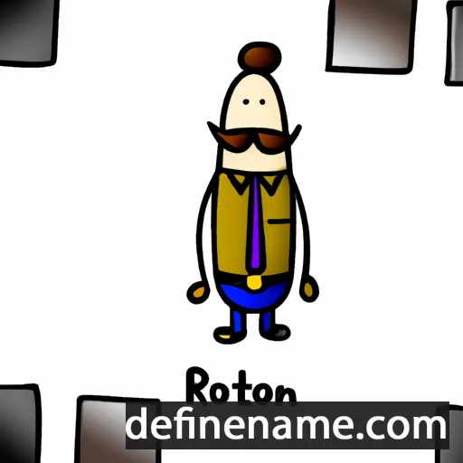 cartoon of the name Roston