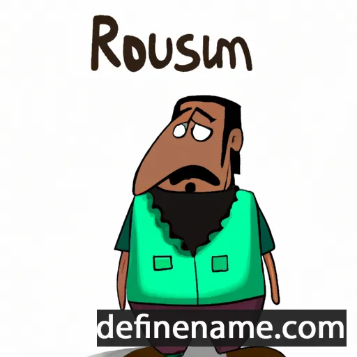 cartoon of the name Rostum