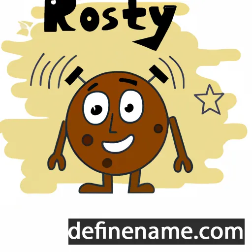 cartoon of the name Rosty