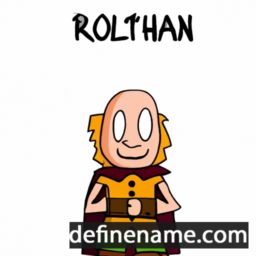 cartoon of the name Rothláin