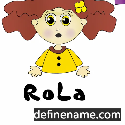 cartoon of the name Roula