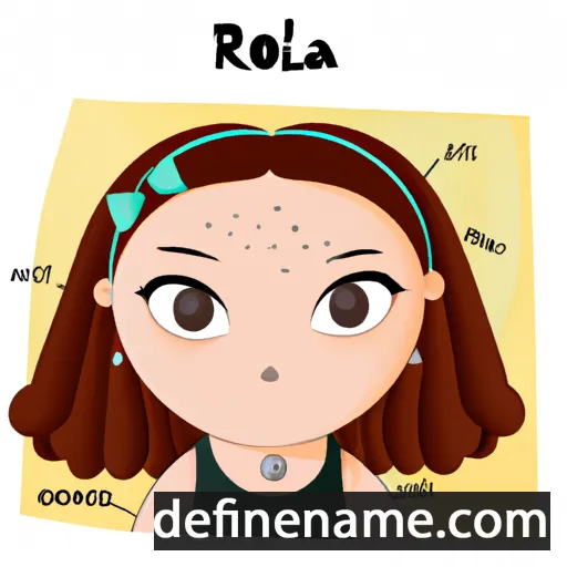 cartoon of the name Roula