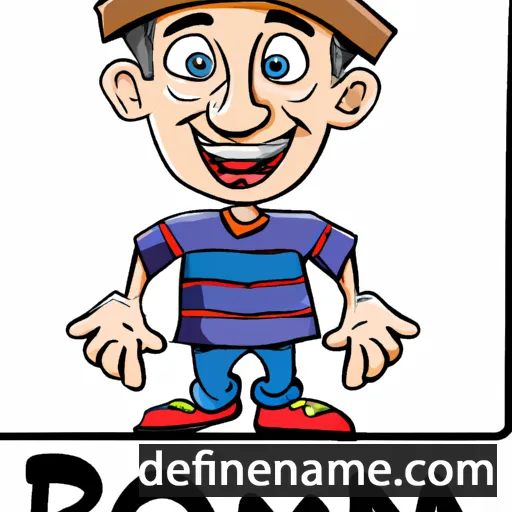 cartoon of the name Roumen