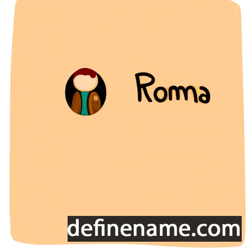 cartoon of the name Roumena