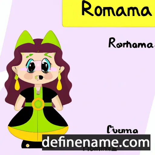 cartoon of the name Roumiana