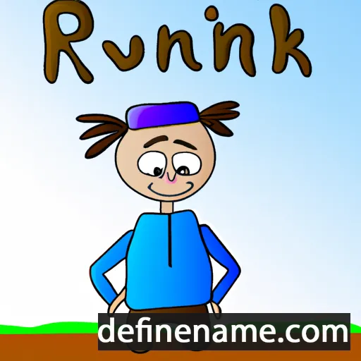 cartoon of the name Rounik