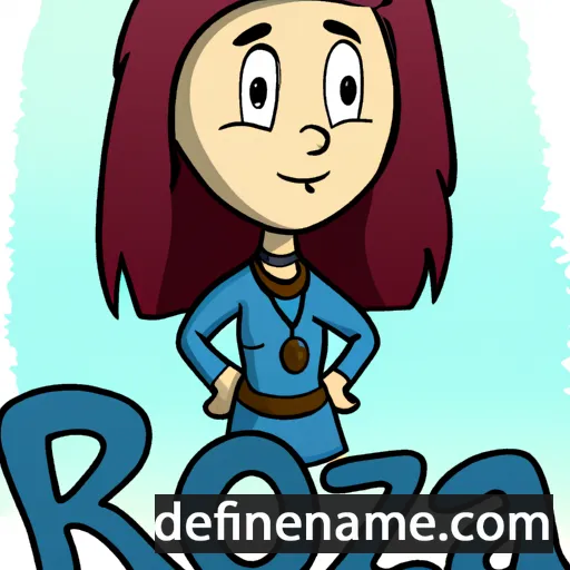 cartoon of the name Rouza