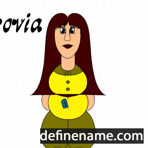 cartoon of the name Rovena