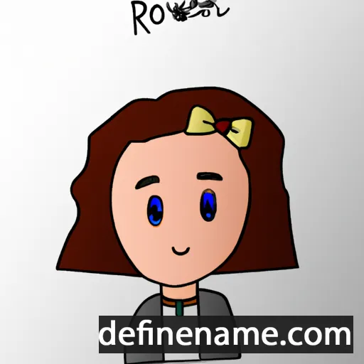 cartoon of the name Rowane