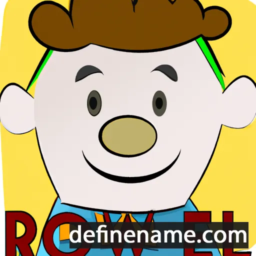 cartoon of the name Rowell