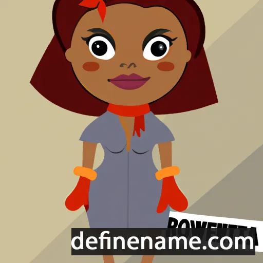 cartoon of the name Rowetta