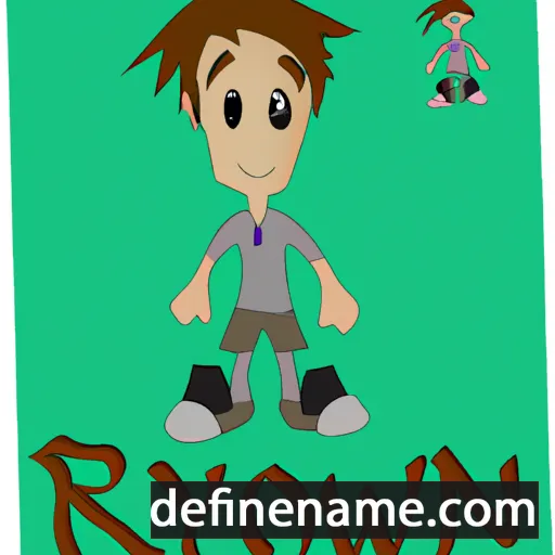 cartoon of the name Rowyn