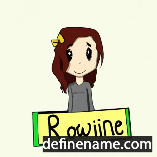 cartoon of the name Rowynne