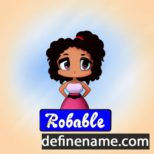 cartoon of the name Roxabel