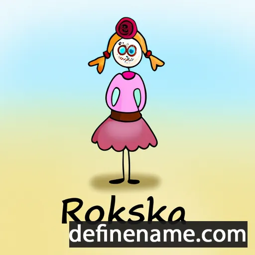 cartoon of the name Rózsika