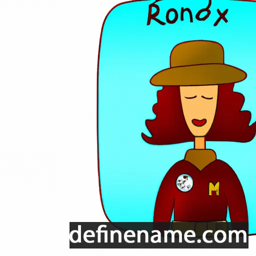 cartoon of the name Roxandra