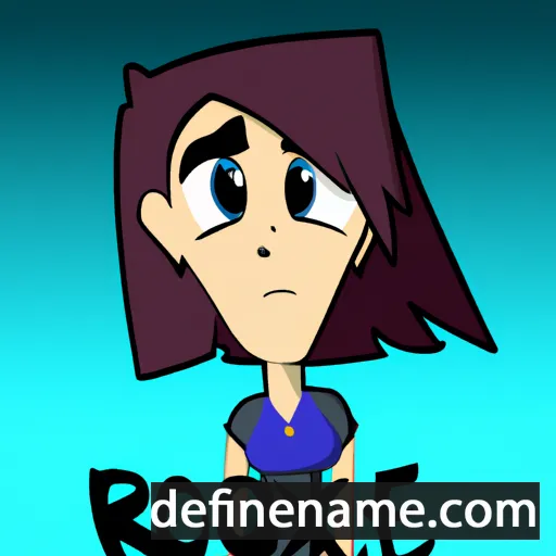 cartoon of the name Roxee