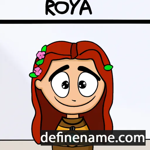 cartoon of the name Royða