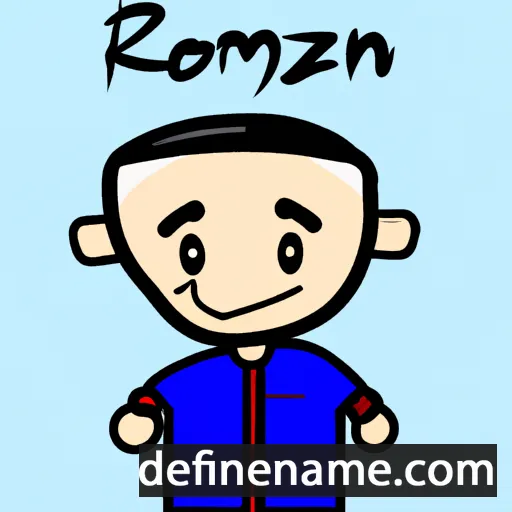 cartoon of the name Rozaimi