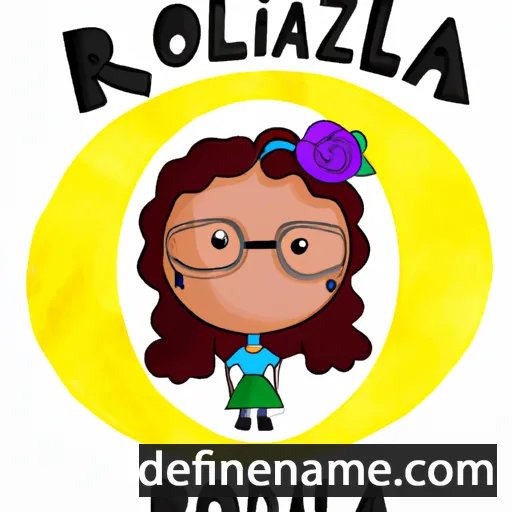 cartoon of the name Rozalinda