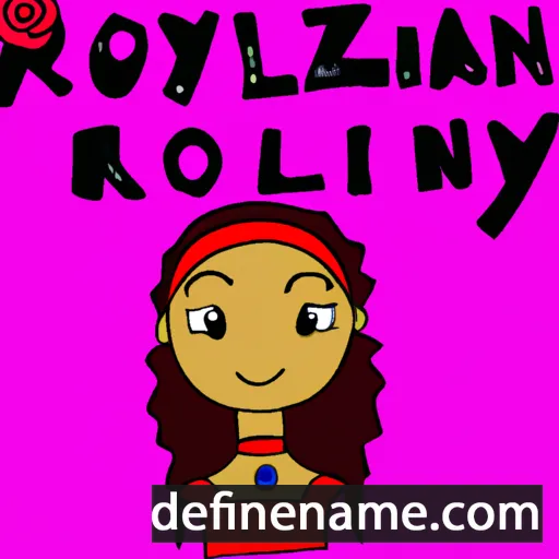 cartoon of the name Rozalynn