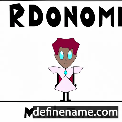 cartoon of the name Rozamond