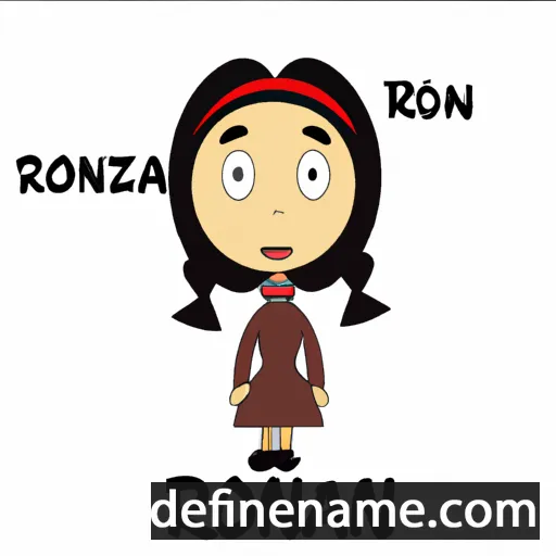 cartoon of the name Rozana