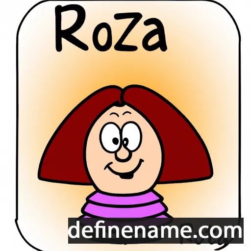 cartoon of the name Rozeta